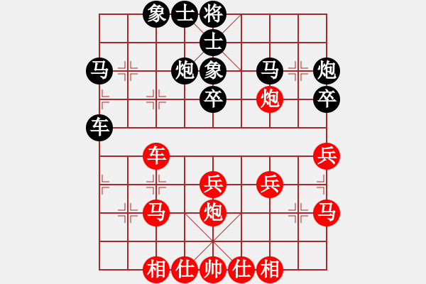 象棋棋譜圖片：christiana(1舵)-勝-部會議(4舵) - 步數(shù)：30 