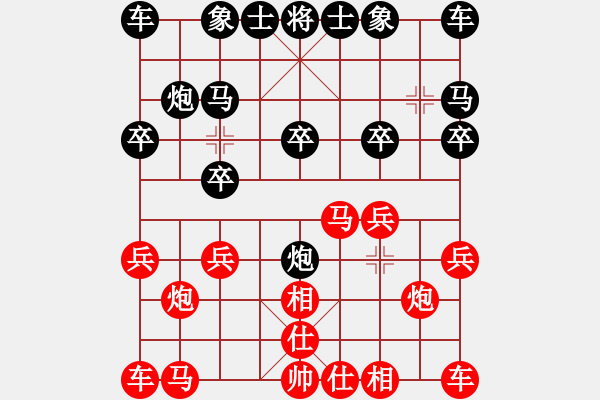 象棋棋譜圖片：小龍男[紅] -VS- 老頑童[黑] - 步數(shù)：10 