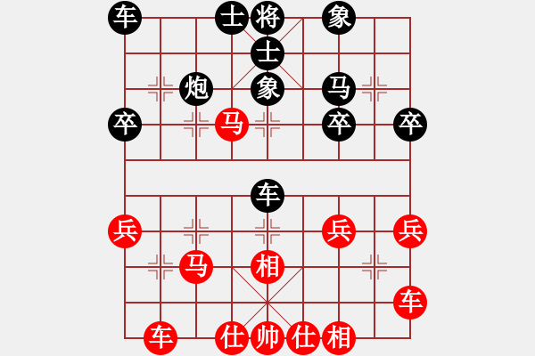 象棋棋譜圖片：JJ象棋太守棋狂百戶1先勝來賓318百戶12019·4·9 - 步數(shù)：31 