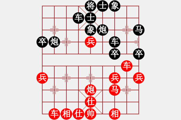 象棋棋譜圖片：Phao Dau Pha Don De Ma - 步數(shù)：40 