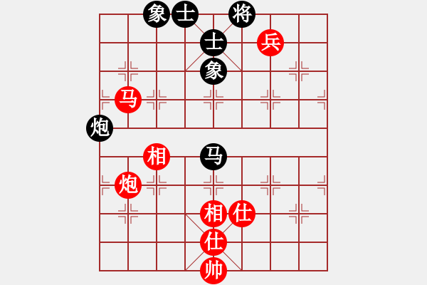 象棋棋譜圖片：天津小胡子(6段)-和-許大軍(6段) - 步數(shù)：140 