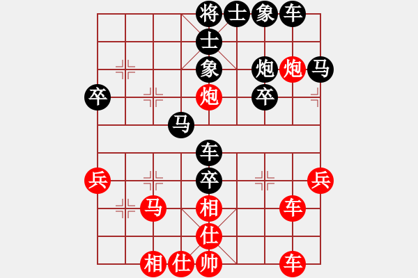 象棋棋譜圖片：優(yōu)雅[紅] -VS- 象棋公爵[黑] - 步數(shù)：40 