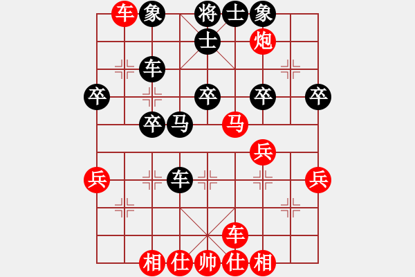 象棋棋譜圖片：熱血盟_象棋教父[紅] -VS- 熱血盟●溫柔一刀[黑] - 步數(shù)：40 