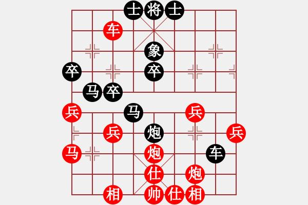 象棋棋譜圖片：默藏黑云(9段)-負(fù)-wdpqqq(6段) 五六炮過(guò)河車(chē)對(duì)屏風(fēng)馬 - 步數(shù)：40 