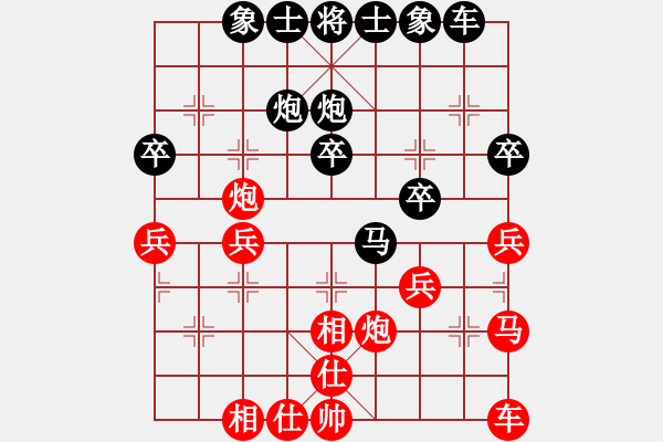 象棋棋譜圖片：業(yè)余好手楊明網(wǎng)棋實(shí)戰(zhàn)（141） - 步數(shù)：30 