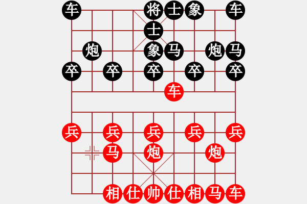 象棋棋譜圖片：橫才俊儒[紅] -VS- 墻頭草[黑] 失之千里 - 步數(shù)：10 