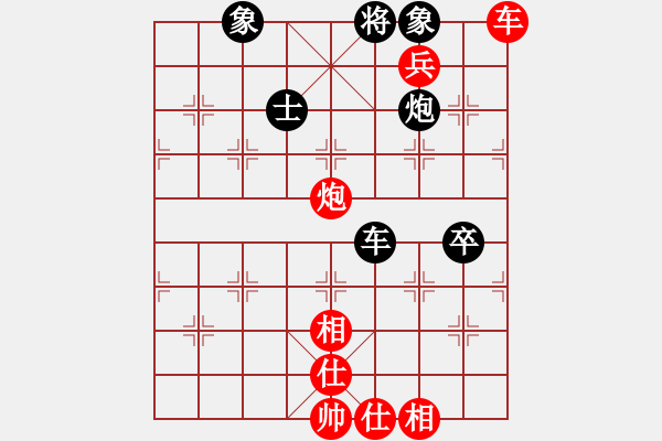 象棋棋譜圖片：中炮對(duì)屏風(fēng)馬左馬盤河飛右象黑急過(guò)河右炮（紅勝） - 步數(shù)：130 