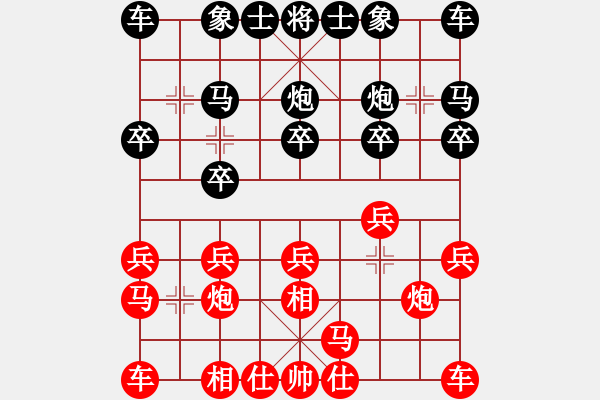 象棋棋譜圖片：棋緣閣gg牛皮[739943709] -VS- 天炮[1132937289] - 步數(shù)：10 