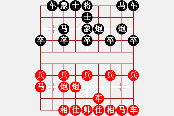 象棋棋譜圖片：筱藝[2861149990] -VS- 大佬[771131564] - 步數(shù)：10 