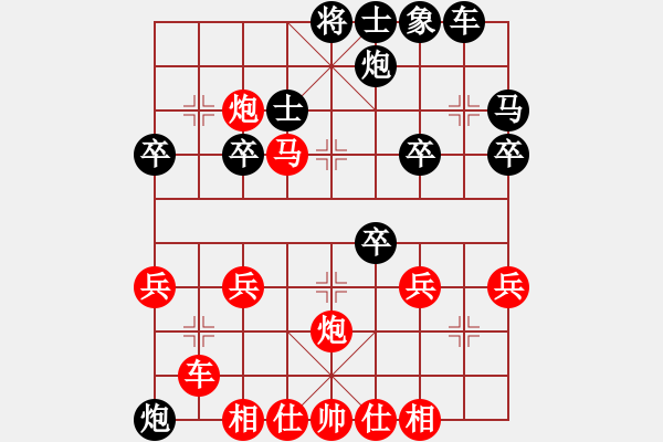 象棋棋谱图片：2 横车鸳鸯马破右单提马 - 步数：30 