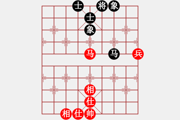 象棋棋譜圖片：老隨手(4段)-和-劍試嘯天下(5段)五七炮互進三兵對屏風馬邊卒右馬外盤河 紅左橫車對黑兌邊卒 - 步數(shù)：100 