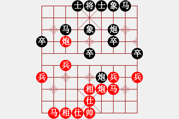 象棋棋譜圖片：后對(duì)原 士角炮 電腦分析 - 步數(shù)：28 