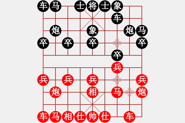 象棋棋譜圖片：山東路霸王(3段)-勝-防守宜嚴(yán)(1段) - 步數(shù)：10 