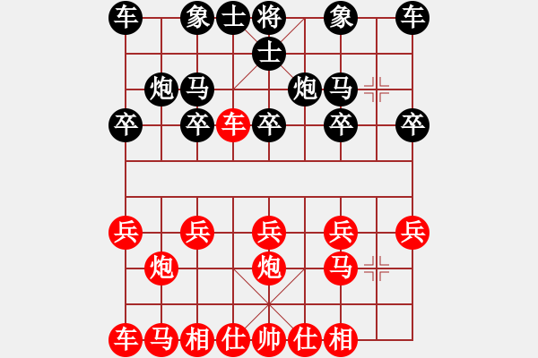 象棋棋譜圖片：橫才俊儒[292832991] -VS- 時(shí)代青年[980923668] - 步數(shù)：10 