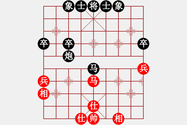 象棋棋譜圖片：蹉跎歲月[872224345] -VS- 金鉤炮[2362086542] 馬炮兵殺法 - 步數(shù)：50 