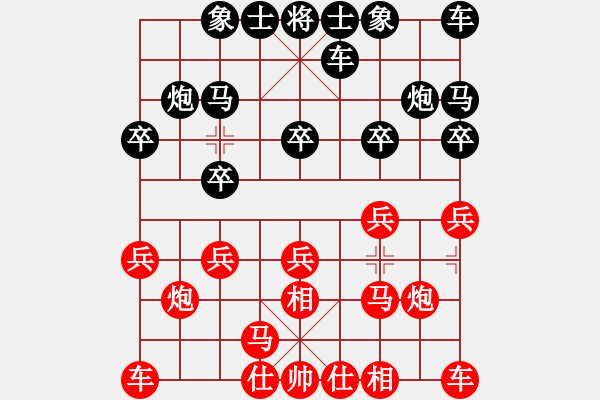 象棋棋譜圖片：63局 A08- 邊兵局-小蟲 名手引擎23層(2622) 先勝 司馬懿(2350) - 步數：10 