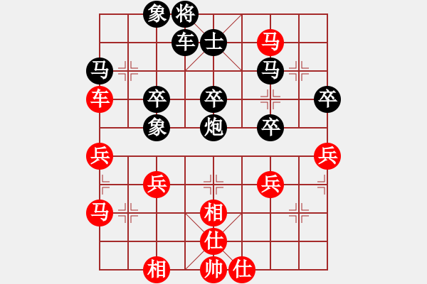 象棋棋譜圖片：軍營毛驢車測評：朱建軍先負軍營毛驢車 中炮邊馬對進炮封車 - 步數(shù)：48 