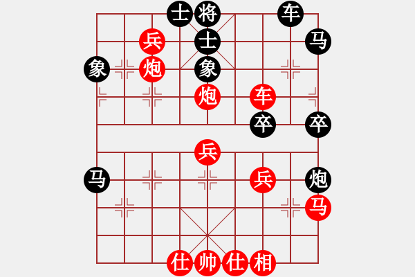 象棋棋譜圖片：荷鄉(xiāng)棋緣[紅] -VS- 時光流逝[黑] - 步數(shù)：50 