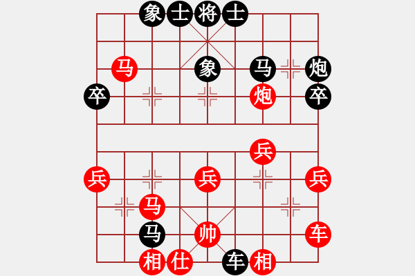 象棋棋譜圖片：JKI五八炮正馬右橫車炮打7卒對三步虎轉屏風馬挺3卒外肋馬左象 - 步數(shù)：30 