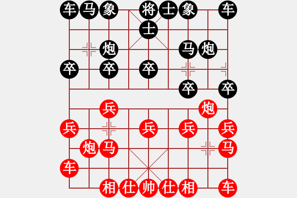 象棋棋譜圖片：棋苑大怪[紅] -VS- 863411287[黑] - 步數(shù)：10 