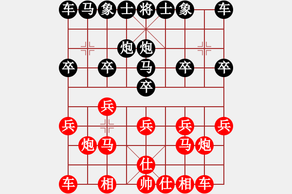 象棋棋譜圖片：2022.4.25.1五分鐘先勝仙人指路對左中炮 - 步數(shù)：10 