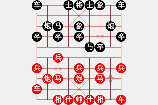 象棋棋譜圖片：一心一意和笨笨.pgn - 步數(shù)：10 