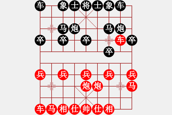 象棋棋谱图片：2018-2019乐昌桃花杯女甲张国凤先和陈幸琳5 - 步数：10 