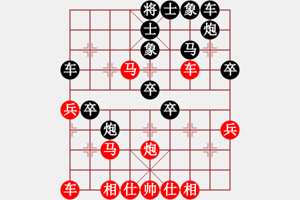 象棋棋譜圖片：八戒葬花(5段)-勝-貓撲大雜燴(7段) - 步數(shù)：40 