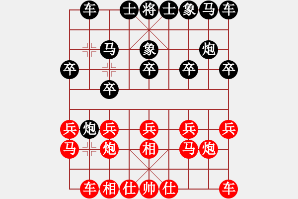 象棋棋譜圖片：☆象聯(lián)☆東邪[紅] -VS- 閑庭信步[黑] - 步數(shù)：10 