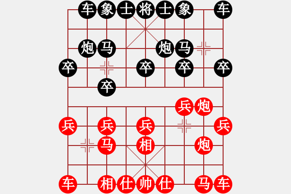 象棋棋谱图片：林川博 先负 柳一帆 - 步数：10 