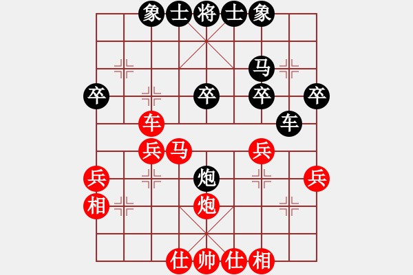 象棋棋譜圖片：稀稀稀稀稀(9級(jí))-負(fù)-ctzly(1段) - 步數(shù)：30 