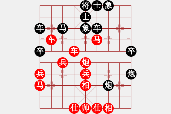 象棋棋譜圖片：初學(xué)者之一(7段)-勝-西海棋王(4段) - 步數(shù)：50 