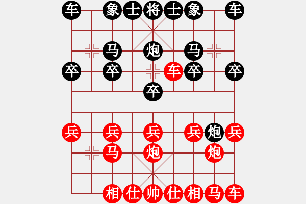 象棋棋譜圖片：橫才俊儒[紅] -VS- 舞者[黑] - 步數(shù)：10 