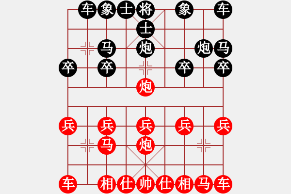 象棋棋譜圖片：橫才俊儒[紅] -VS- 帥哥[黑] - 步數(shù)：10 