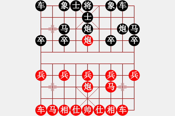 象棋棋譜圖片：第二局 江都周德裕(先) 黃岡羅天陽(和) - 步數(shù)：10 