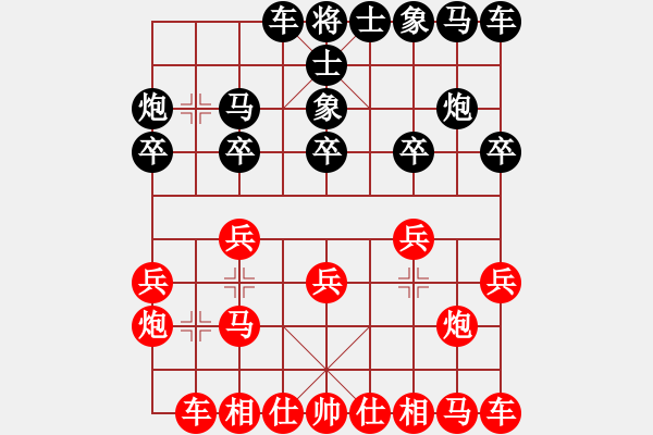 象棋棋譜圖片：2021.3.11.6JJ象棋五分鐘先勝仙人指路對(duì)上士 - 步數(shù)：10 