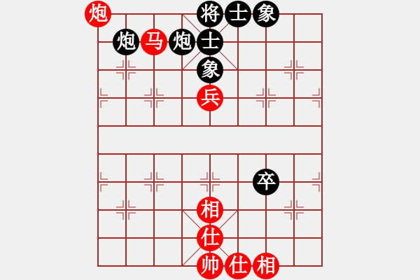 象棋棋譜圖片：荊軻習(xí)兵(9段)-和-契丹棋手(日帥) - 步數(shù)：100 