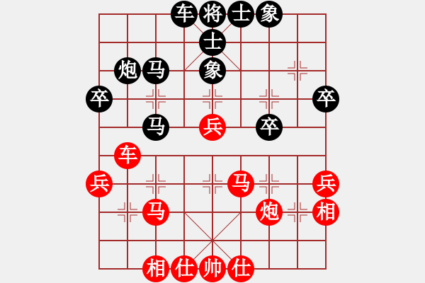 象棋棋譜圖片：★棋壇尊者★[407612993] -VS- 寶貝[3365978477] - 步數(shù)：40 