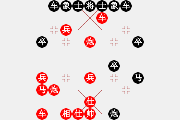 象棋棋譜圖片：訥河棋大圣(4段)-勝-雪山無(wú)情劍(1段) - 步數(shù)：30 