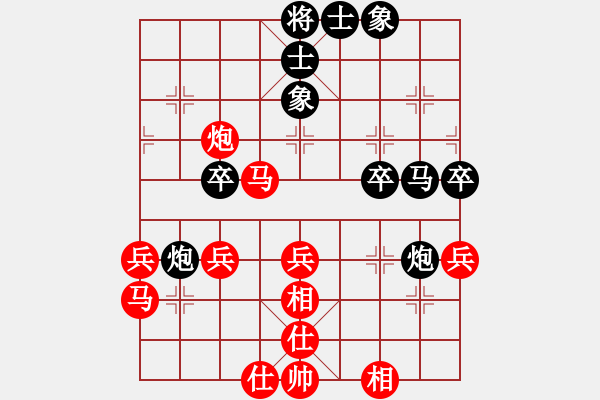 象棋棋譜圖片：飛象過河[603158106] - 小東[1355601815 - 步數(shù)：40 