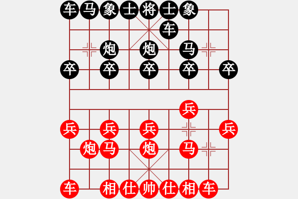 象棋棋谱图片：朱海军(3弦)-胜-谢校(3弦) - 步数：10 
