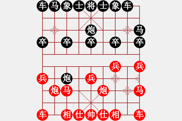 象棋棋譜圖片：A52仕角炮對右中炮雪山飛狐常侍負(fù)PHY - 步數(shù)：10 