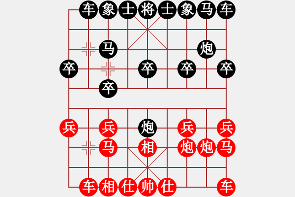 象棋棋譜圖片：閃電烈焱(3段)-負(fù)-棋奇妙手(5段) - 步數(shù)：10 