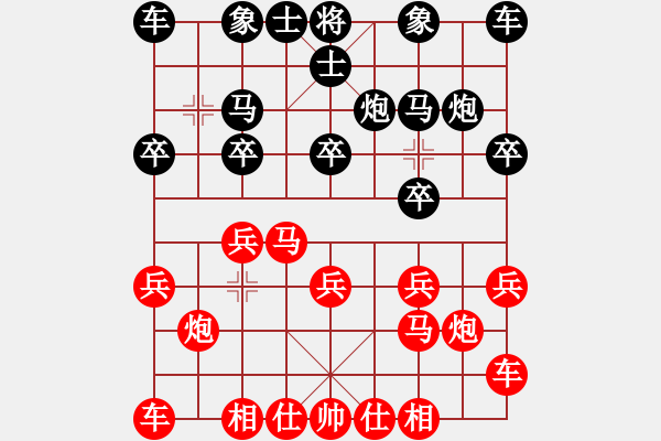 象棋棋譜圖片：B組 第四輪西安張明先勝渭南王杰 - 步數(shù)：10 