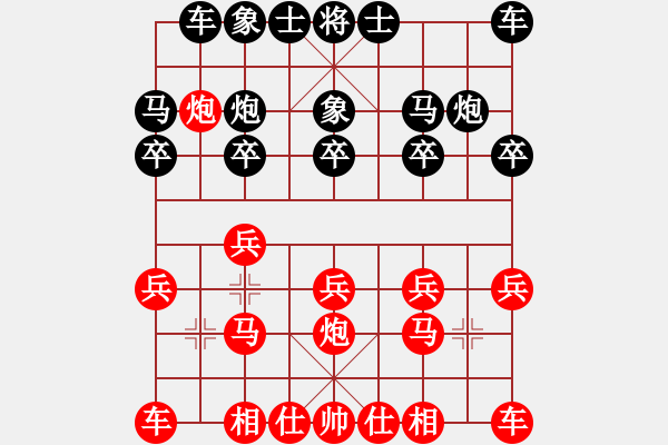 象棋棋譜圖片：無(wú)名[963633309] -VS- 嘴角揚(yáng)揚(yáng)[50129759] - 步數(shù)：10 