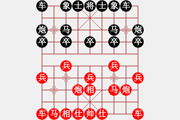 象棋棋譜圖片：百花―春 秋【先和】寧波―戚文卿(2014-11-25弈于大師網(wǎng)天天賽場) - 步數(shù)：10 