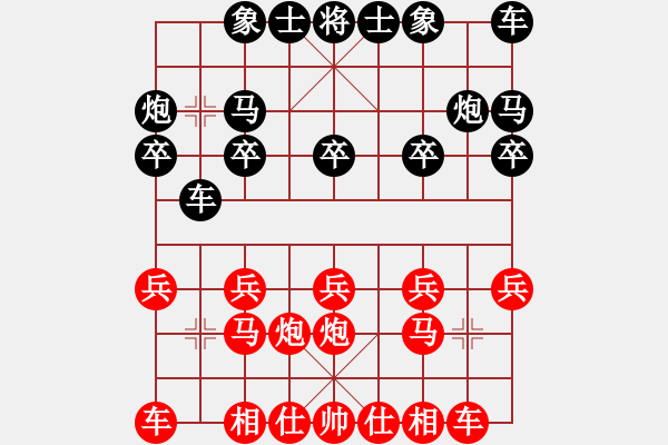 象棋棋谱图片：河南 刘欢 和 广东 文静 - 步数：10 