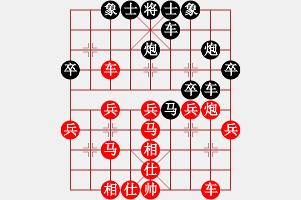 象棋棋譜圖片：林子[-] -VS- 橫才俊儒[292832991] - 步數(shù)：30 