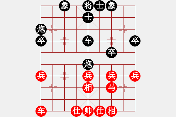 象棋棋譜圖片：白龍馬(6段)-和-稱霸棋壇(9段) - 步數(shù)：40 