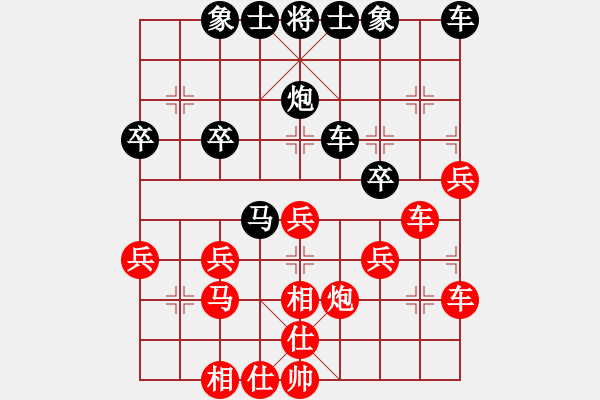 象棋棋譜圖片：石林[3092629904] -VS- 橫才俊儒[292832991] - 步數(shù)：30 